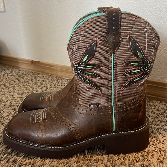 Justin Brand Ladies Size 8 Nettie Western Boot - Picture 4 of 13